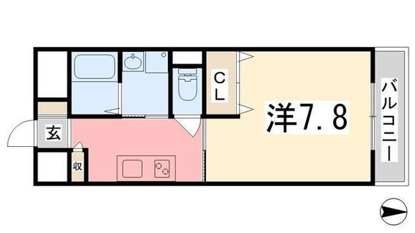 姫路駅 バス15分  石ケ坪下車：停歩2分 2階の物件間取画像